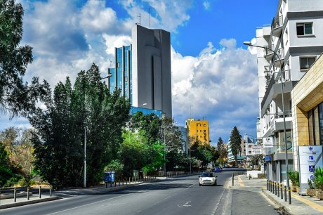 Nikozija, Nicosia, panorama grada, Kipar,