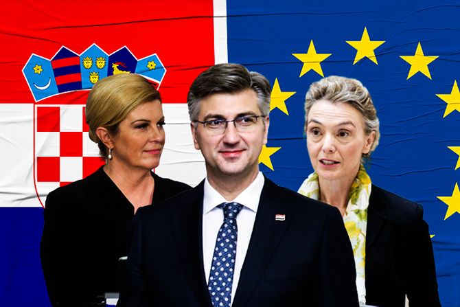 Kolinda Grabar Kitarović, Andrej Plenković i  Marija Pejčinović Burić