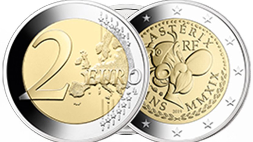 Asteriks, 2 evra, novcic