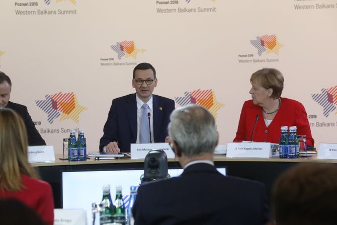 Mateuš Moravjecki, Angela Merkel, Samit EU - Zapadni Balkan, Poznanj