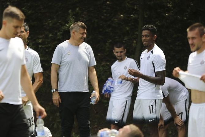 Savo Milošević, FK Partizan; Rikardo Gomeš, pripreme, trening