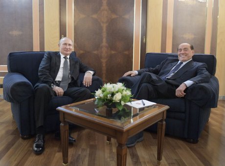 Vladimir Putin Silvio Berluskoni Italija Rim