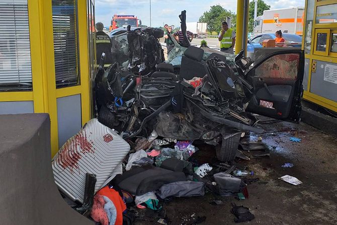 Naplatna rampa, saobracajna nesreca, Sveta Helena, Hrvatska