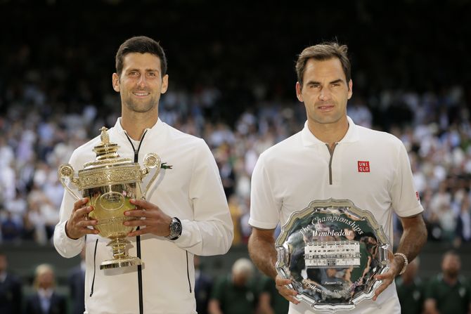 Novak Đoković, Rodžer Federer, Vimbldon finale