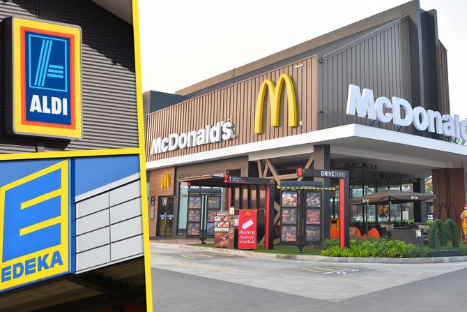 McDonalds, Aldi, Edeka