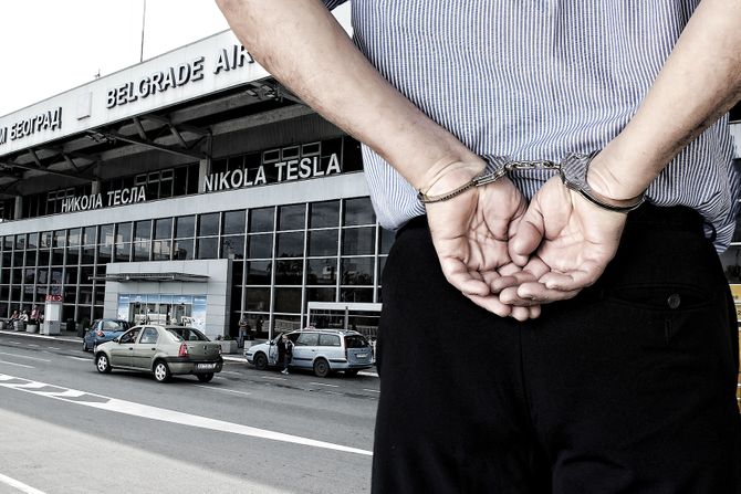 Aerodrom Nikola Tesla, uhapsen