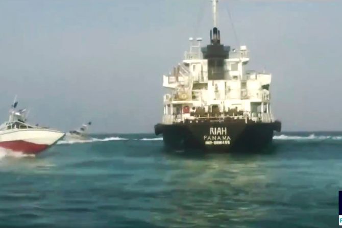 tanker, iran, zaplena