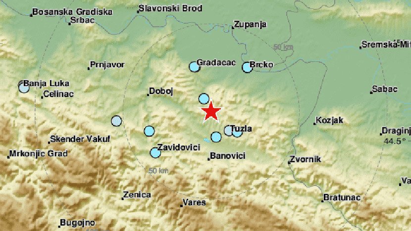 Zemljotres u Tuzli, Tuzla