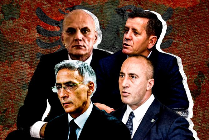 Jakup Krasnići, Ramuš Haradinaj, Rustem Mustafa, Gani Geci