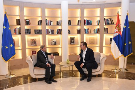 Johanes Han i Aleksandar Vučić Johanes Han i Aleksandar Vučić