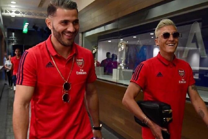 Sead kolašinac i Mesut Ozil Sead kolašinac i Mesut Ozil