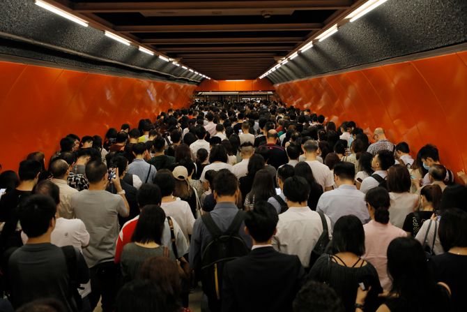 Hongkong blokada metroa