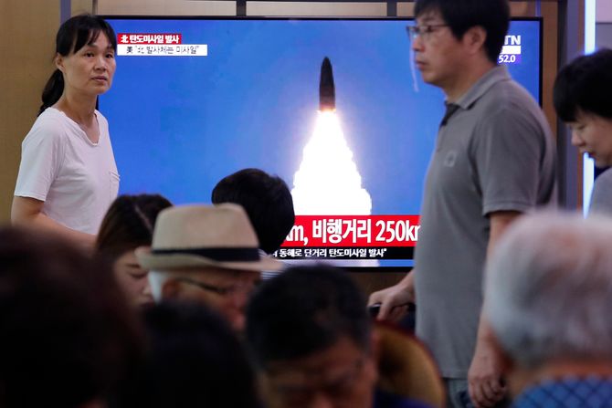 Severna Koreja, laniranje raketa