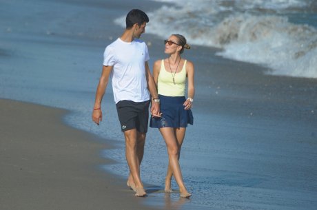 Novak i Jelena Djokovic Đoković, suknja