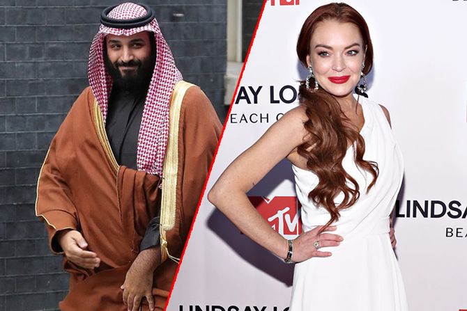 Mohammed bin Salman, Lindsay Lohan