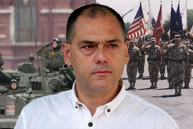 Aleksandar Radic, vojna parada, Rusija, Amerika