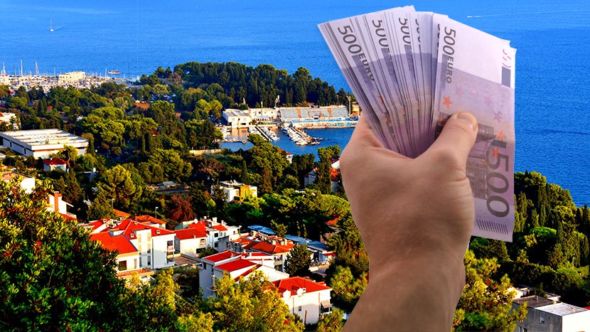 Hrvatska, Split, novac, evri