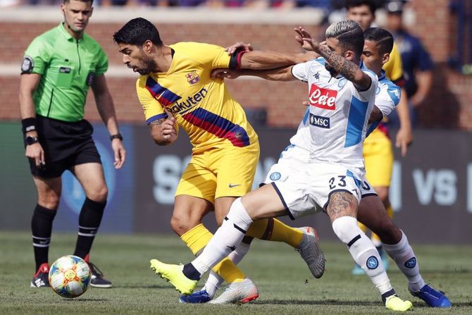 Barcelona Napoli Soccer