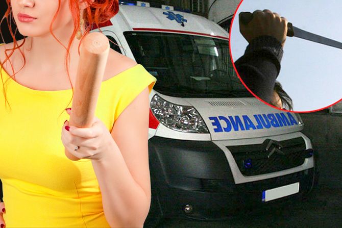 Burna noć u beogradu, žena sa motkom, hitna pomoć, nož Burna noć u beogradu, žena sa motkom, hitna pomoć, nož