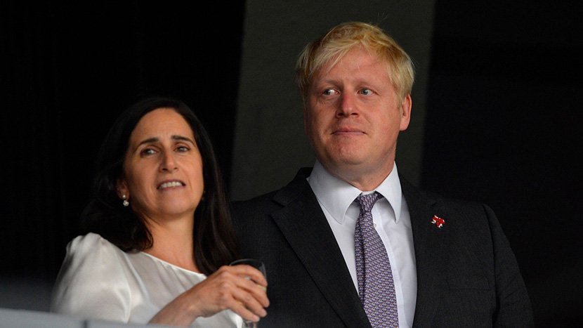 Boris Johnson with wife MARINA WHEELER