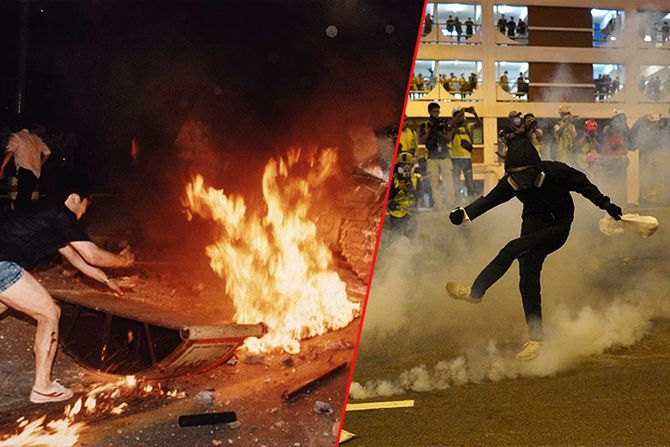 Hongkong protest, kina, peking