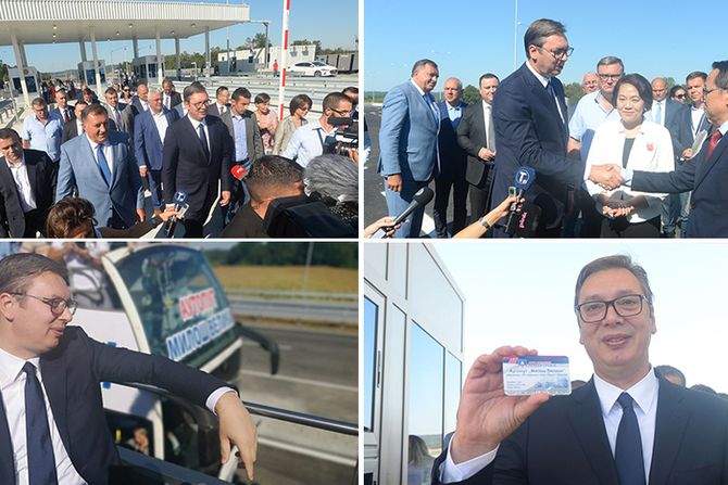 Aleksandar Vucic, otvaranje autoputa