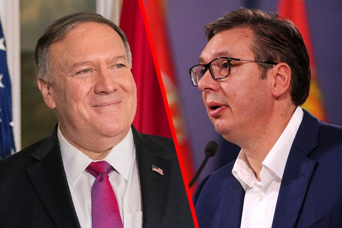 Majk Pompeo, Aleksandar Vučić