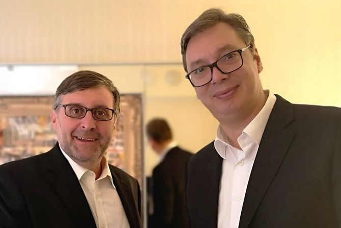 Aleksandar Vučić, Metju Palmer Aleksandar Vučić, Metju Palmer
