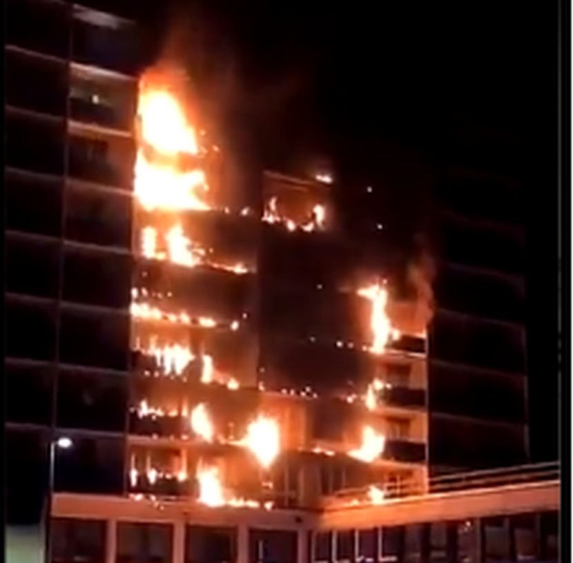 Požar u bolnici, Francuska