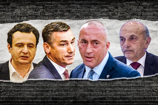 Ramuš Haradinaj, Aljbin Kurti, Kadri Veselji i Isa Mustafa