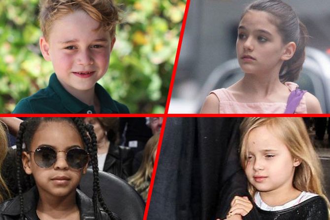 Suri Cruise, Vivienne Marcheline Jolie-Pitt, Blue Ivy Carter,  Prince George