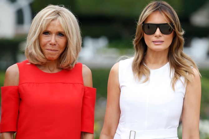 Brižit Makron i Melanija Tramp Brižit Makron i Melanija Tramp