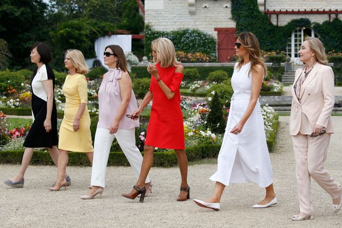 Melania Trump, Melanija Tramp, Brigitte Macron, Brižit Makron