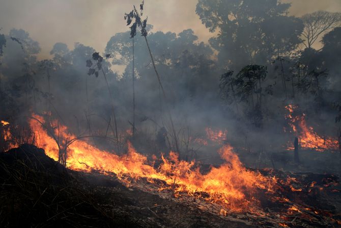 Pozar u Amazonu, Brazil