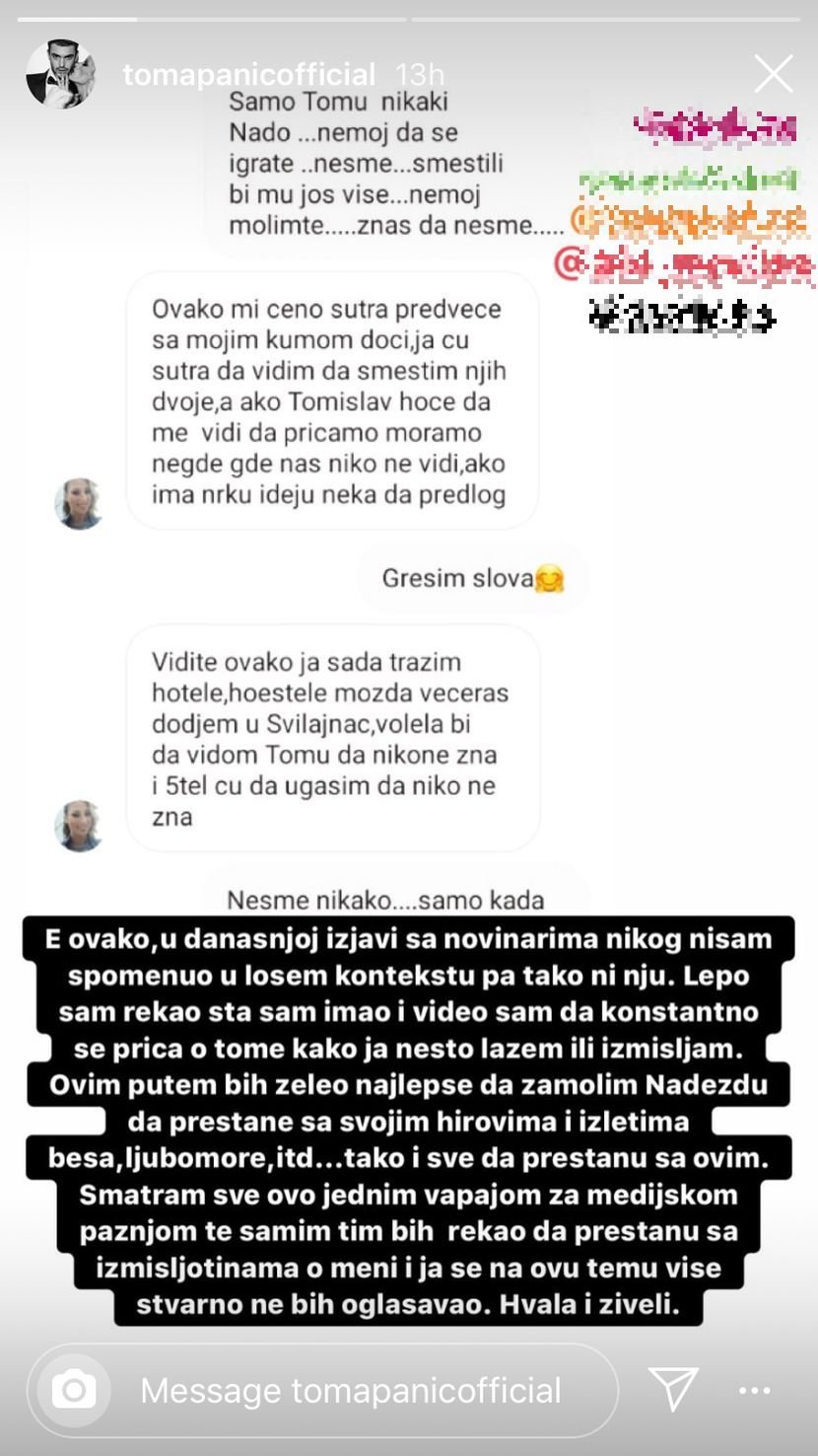 Toma Nadežda prepiska Toma Nadežda prepiska