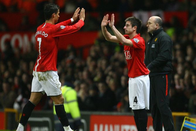 Kristijano Ronaldo i Zoran Tošić, Mančester Junajted Kristijano Ronaldo i Zoran Tošić, Mančester Junajted