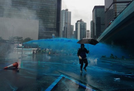 Protest Hongkong, vodeni topovi