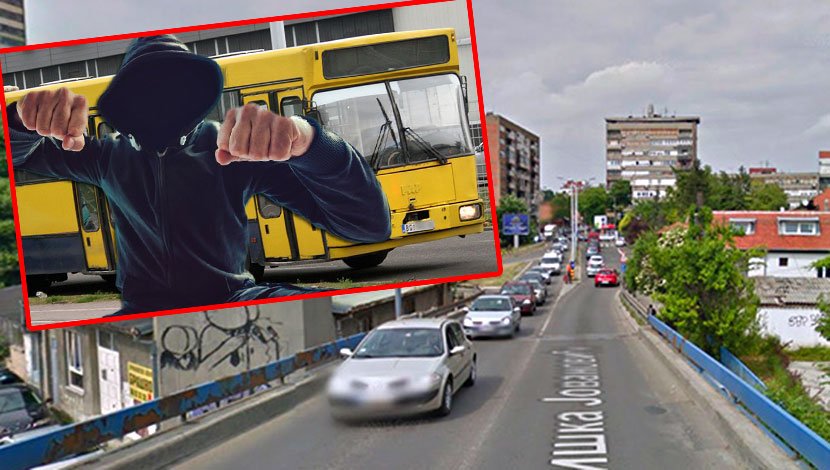 GSP, huligani, tuča u autobusu Dusanovacki most