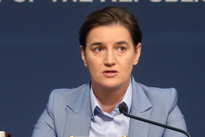 Ana Brnabic, Konferencija za novinare predsednice Vlade