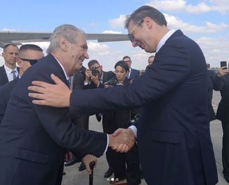 Miloš Zeman i Aleksandar Vučić