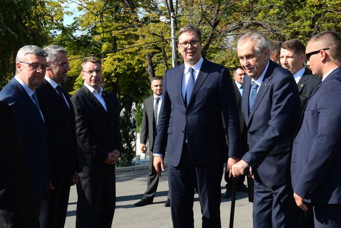 Aleksandar Vučić i Miloš Zeman