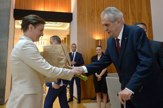 Ana Brnabić, premijerka Srbije, Miloš Zeman, vlada Srbije