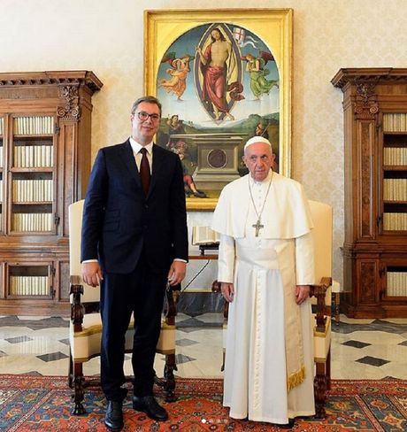 Aleksandar Vučić, papa Francisko, Vatikan