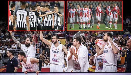 Košarkaška reprezentacija Srbije, Fudbaleri Crvene Zvezde, Partizana