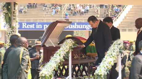 Dačić na sahrani Mugabea