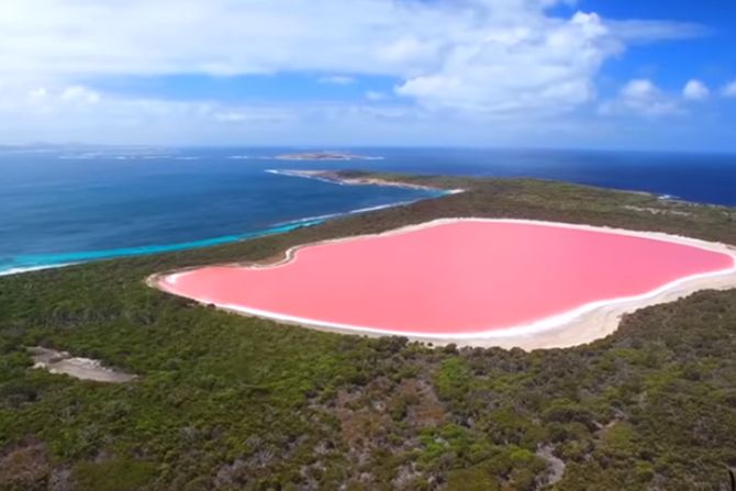 Lake Hillier, Hajler, jezero u Australiji