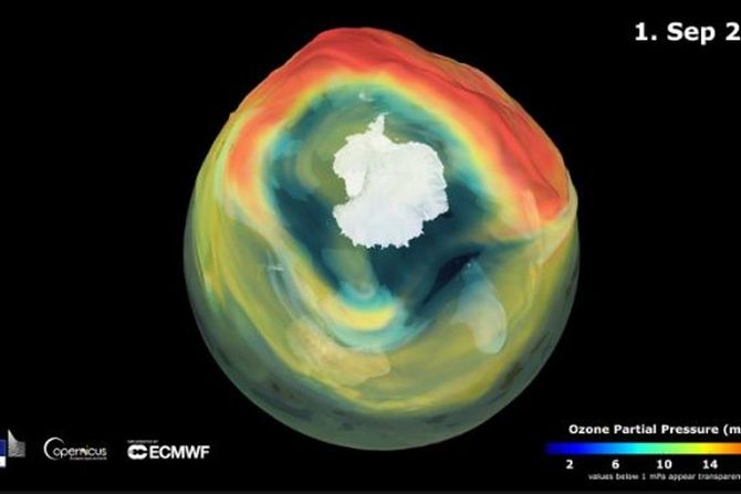Rupa u ozonskom omotaču najmanja u poslednje tri decenije