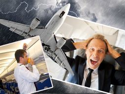 Avion nesreća maske panika poniranje