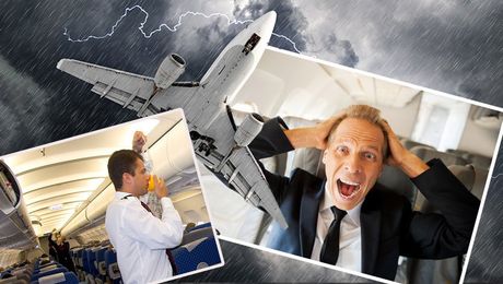 Avion nesreća maske panika poniranje