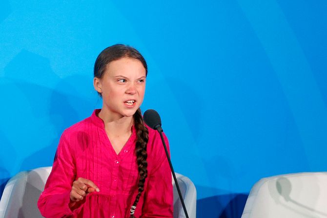 Greta Thunberg, Klimatske promene